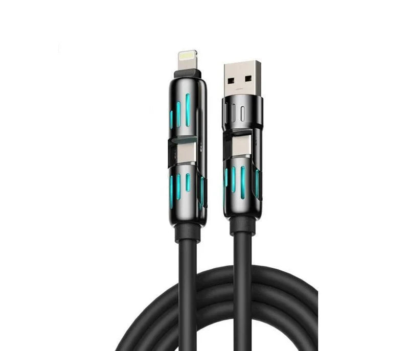 4-in-1 Multi USB Charging Cable | كيبل شحن متعدد 4 في 1