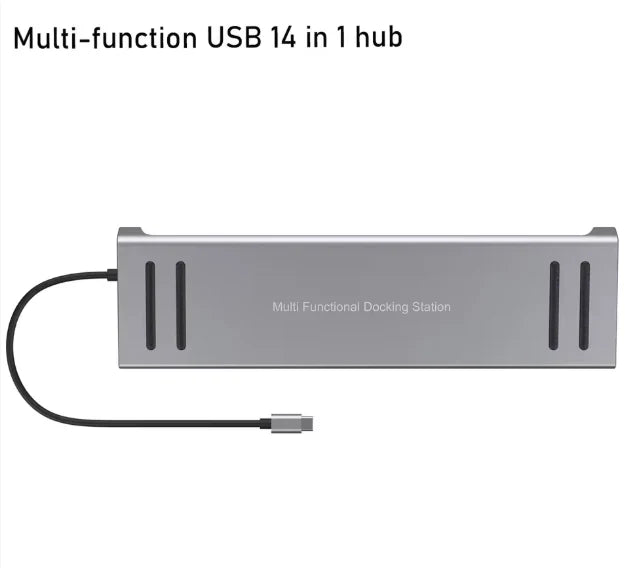 14-in-1 USB-C Docking Station | محطة توصيل USB-C متعددة